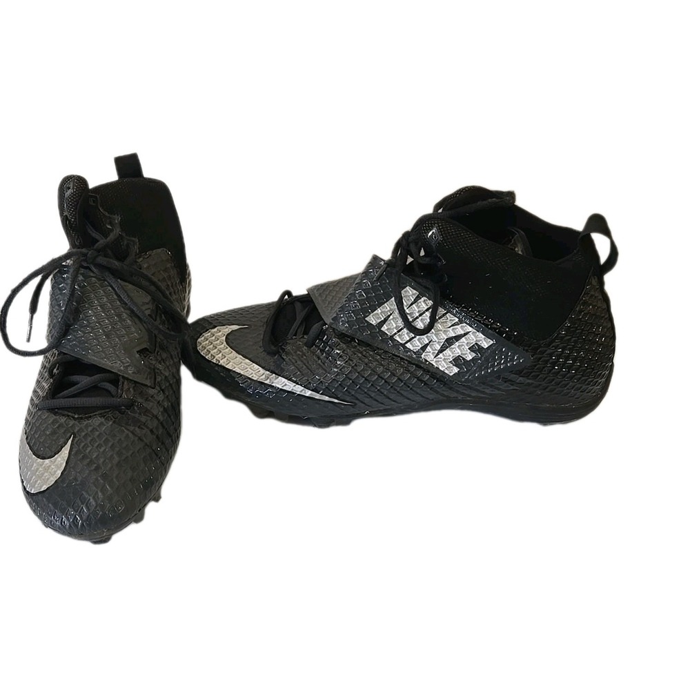 Nike Lunarbeast Pro D Black Football Cleats 833419-010 Size 13 Mid Strap Mens